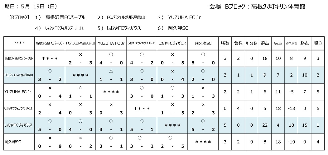 19年度 Jfaバーモントカップ第29回全日本u 12少年フットサル選手権大会栃木県大会 塩南地区大会 優勝はしおやfcヴィガウス Fc氏家とともに県大会へ ジュニアサッカーnews