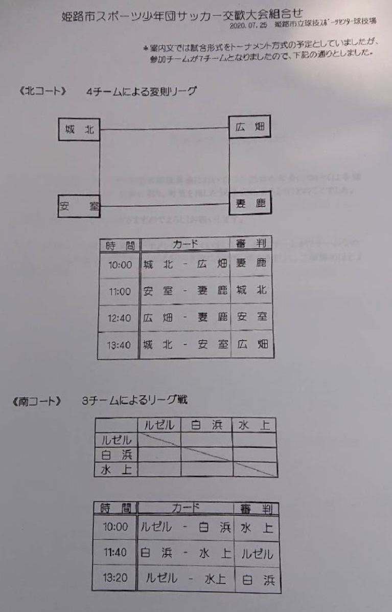 年度 姫路市スポーツ少年団サッカー交歓大会 兵庫 安室sc 白浜ssがブロック優勝 近畿大会へ ジュニアサッカーnews