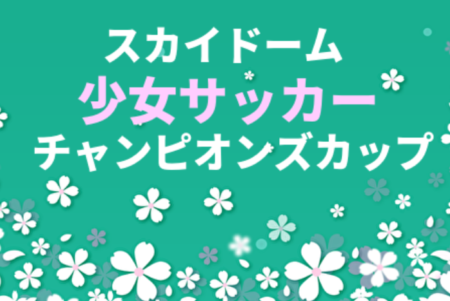 年度 第28回スカイドーム少女サッカーチャンピオンズカップ 秋田県 優勝は秋田 ジュニアサッカーnews