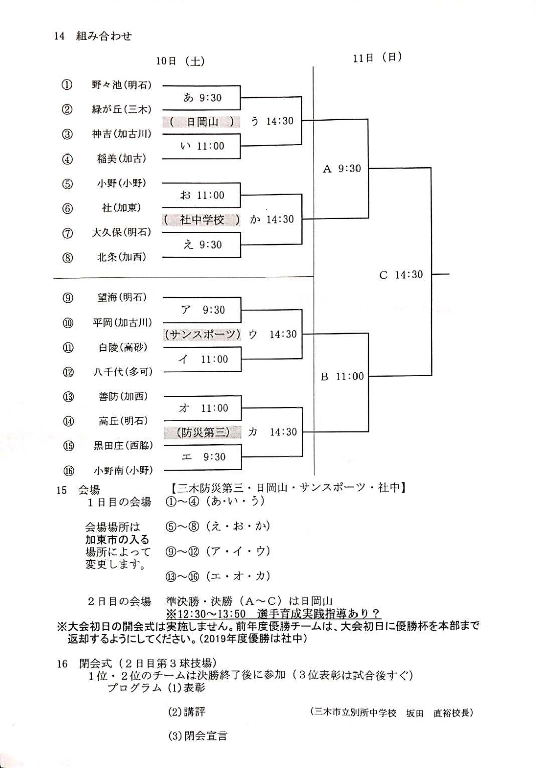 21年度 第43回東播地区中学総体 サッカー競技大会 東播総体 兵庫 優勝は小野中学校 望海中も県大会へ ジュニアサッカーnews