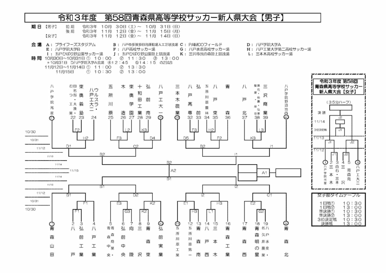 21年度 青森県高校サッカー新人大会 男子 優勝は青森山田 ジュニアサッカーnews