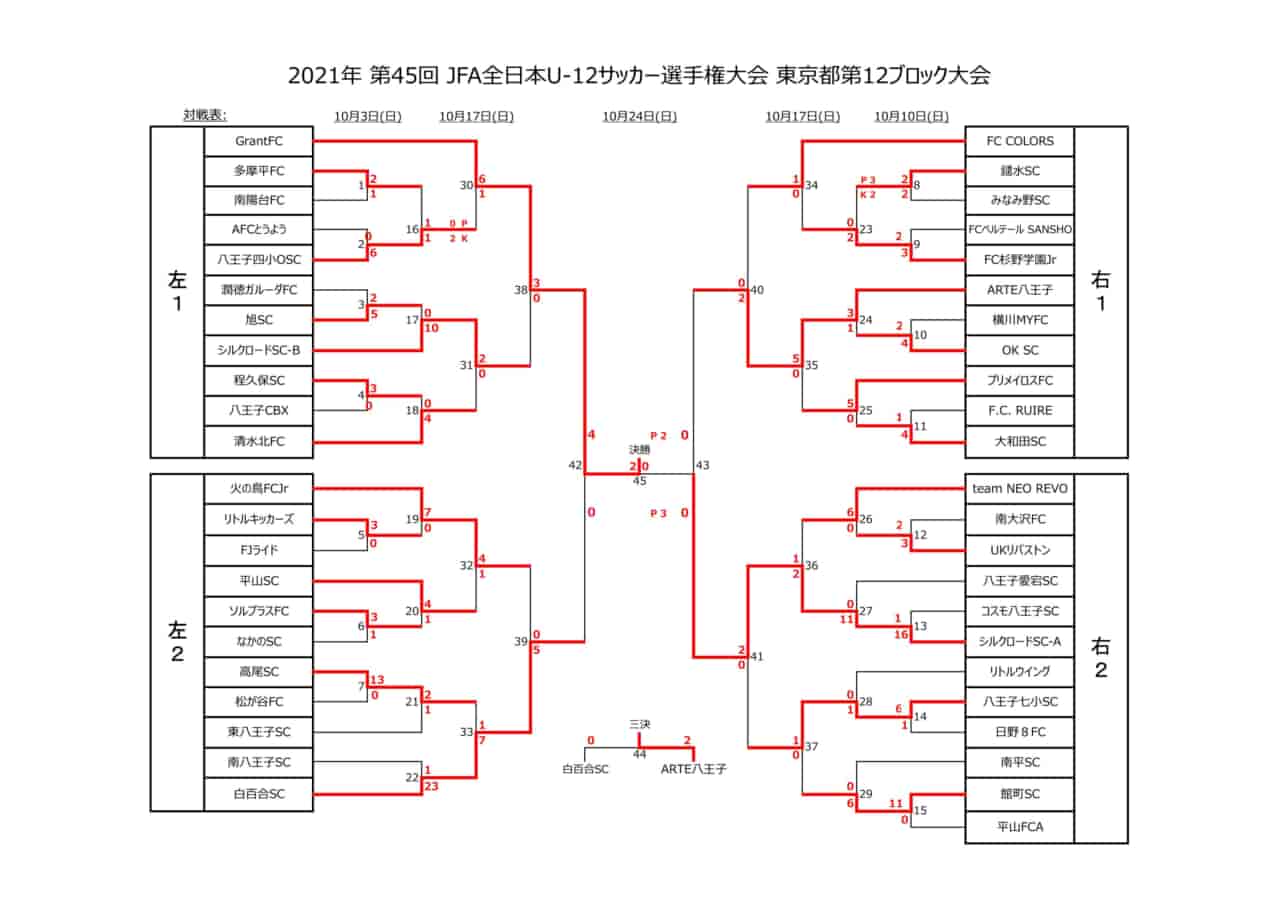 21年度 Jfa 第45回 全日本u 12 サッカー選手権大会 東京大会 第12ブロック 優勝はgrant Fc ジュニアサッカーnews