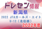 2022年度 JFA ガールズ･エイトU-12 （北信越）全結果掲載！各県トレセンメンバー掲載