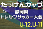 2022年度 たっけんカップ第17回静岡県トレセンサッカー大会（女子U12･U11）U-12は西部トレセン、U-11は東部トレセンが優勝で東海大会出場！全結果掲載！情報ありがとうございます！