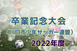 2022年度 川口市少年サッカー連盟卒業記念大会（埼玉）優勝は飯塚少年SC！