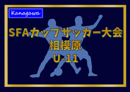 2022年度 SFAカップサッカー大会 U-11 (神奈川県) 優勝はミハタSC！相模原市27チームの頂点に！情報ありがとうございます！