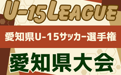 2024年度 AIFA U-15サッカー選手権 愛知県大会   組み合わせ掲載！8/24,25,31開催！