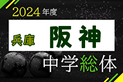 2024年度 阪神中学校総合体育大会サッカー競技大会（兵庫） 7/20～23開催！組合せ、地区予選情報募集中！