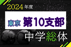 2024年度 第63回 東京中学総体（第10支部）予選リーグ 6/15.16結果速報！