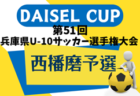 2024年度 DAICEL CUP 第51回兵庫県U-10サッカー選手権大会 兵庫 例年12月開催！日程・組合せ募集中