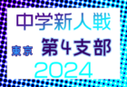 2024年度 東京都中学校サッカー新人大会 第3支部 例年10月開催！日程・組合せ募集中