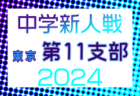 2024年度 東京都中学校サッカー新人大会 第10支部 例年9月開催！日程・組合せ募集中