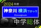 2024年度 横浜市中学総体 (神奈川県) シード校登場、3回戦 7/7結果速報！