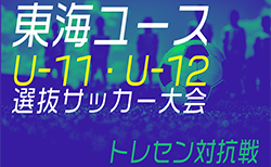 2024年度 第21回 東海ユースU-11・U-12選抜サッカー大会/トレセン対抗戦   組み合わせ掲載！静岡エコパにて12/1開催！