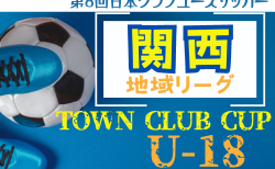 2024年度 第22回関西クラブユース地域リーグ（U-18）10/27結果速報！