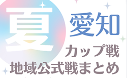 2024年度 愛知のカップ戦／地域公式戦まとめ【夏】7/27~8/3 efcカップ優勝は北陵中学校！8/10～12 名古屋高校サッカー部主催 VOLT CUP 2024  組み合わせ掲載！昌平､青森山田など16チーム参加！