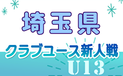 2024年度  第27回埼玉県ユース U-13 サッカー選手権大会クラブ予選 11/23結果掲載！入力ありがとうございます！次回11/30