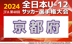 2024年度 JFA第48回全日本U-12サッカー選手権大会 京都府大会 11/2開幕！組合せ掲載！