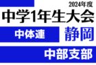 2024年度 第45回静岡県中学1年生サッカー大会 中体連予選 静岡県大会 例年1月開催   組み合わせ情報＆地区予選情報もお待ちしています！