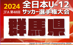 2024年度 JFA 第48回全日本U-12サッカー選手権群馬県大会 10/27 1･2回戦66試合全結果掲載！シードチーム登場、3･4回戦は11/16、5回戦･準々決勝は11/17開催！多くの情報ありがとうございます！