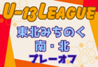 2024年度 高円宮杯 JFA U-15サッカーリーグ 東北みちのくチャレンジ南プレーオフ 大会要項＆やぐら表掲載！南10/12,13・北11/9,10開催！組合せ募集中