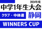 2024年度 第45回静岡県中学1年生サッカー大会 中体連予選 静岡県大会 例年1月開催   組み合わせ情報＆地区予選情報もお待ちしています！