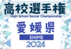 2024年度 第103回全国高校サッカー選手権大会 愛媛県大会  44チーム出場･組合せ掲載！9/23～11/10開催！