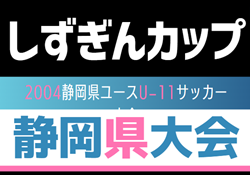 2024年度しずぎんカップ 第40回静岡県ユースU-11サッカー大会 静岡県大会  2025/2月開催予定  支部予選情報も募集中