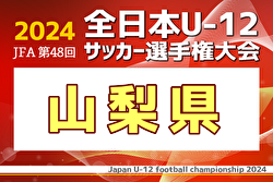 速報！2024年度 第48回JFA全日本 U-12 サッカー選手権大会 山梨県大会  11/17準々決勝・準決勝結果掲載！次回11/23決勝・3決