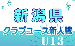 2024年度 第13回 新潟県クラブユース サッカー U-13大会  予選リーグ結果、決勝T組合せ掲載！11/23.24順位Tも開催