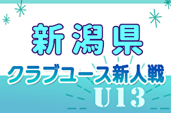 2024年度 第13回 新潟県クラブユース サッカー U-13大会  予選リーグ結果、決勝T組合せ掲載！11/23.24順位Tも開催