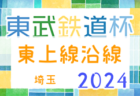 2024年度第15回東武鉄道杯 野田線沿線Ｕ-11サッカー大会(千葉)  組合せ掲載！1/13～開催！