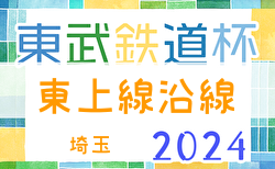 2024年度東武鉄道杯 第17回東上線沿線少年サッカー大会(埼玉)  例年2月開催！日程・組合せ募集中