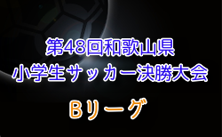 2024年度 第48回和歌山県小学生サッカー Bリーグ決勝大会 2/22.23開催！西牟婁・東牟婁代表決定！日高代表一部掲載　組合せ募集中