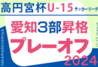 2024年度 東尾張ユースU14サッカー選手権大会（愛知）愛知地区･クラブ代表掲載！情報提供ありがとうございます  12/7,8開催  地区予選情報募集中