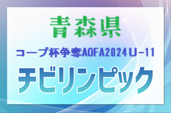 コープ杯争奪AOFA2024第4回青森県Ｕ-11サッカー大会（チビリンピック青森県予選）12/8開催！ 東西予選10/12～10/14 情報おまちしています！