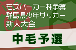 2024年度 モスバーガー杯争奪 第33回群馬県少年サッカー新人大会 中毛予選 例年12月開催！日程・組合せ募集中