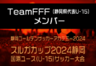 【トレセン】2024年度GSAスルガカップ 静岡国際ユースU-15サッカー選手権　TeamFFF（静岡県代表U-15）のメンバー掲載！