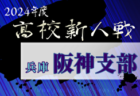 2024年度 兵庫県高校サッカー新人大会・西播支部予選 例年12月開催！日程・組合せ募集中