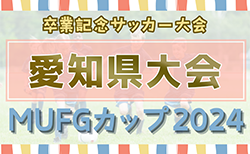 2024年度 AIFA卒業記念 MUFGカップ 兼 U-12チャンピオンズカップ愛知県大会  名古屋･東尾張･東三河代表掲載！2/2,9開催予定