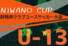 2024年度 NIWANO CUP 第27回群馬県クラブユースサッカーU-13大会 組合せ掲載！10/12～14開催！