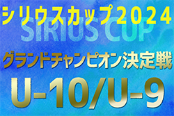 2024年度 第5回シリウスカップU-10/U-9 グランドチャンピオン決定戦（愛知）U-10は1/11、U-9は1/13開催！組合せ情報募集中！