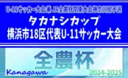 2024年度 タカナシカップ横浜市18区代表U-11サッカー大会 (神奈川県)  組合せ掲載！11/2,4開催！