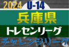 2024年度 第5回3部Bチャレンジカップ（ゼビオカップ） （兵庫・神戸） 優勝は4年の部・鶴甲SC、3年の部・西神中央FC E！全結果掲載