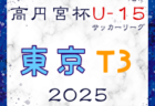 高円宮杯 JFA U-15サッカーリーグ2025東京 T4リーグ  例年3月開幕！日程・組合せ募集中