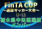 【栃木県中体連選抜U-13】2024年度 第22回FinTA CUP～選抜サッカー大会～ U-13（1/4〜6）