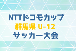 2024年度第24回NTTドコモカップ群馬県U12大会 例年2月開催！日程・組合せ募集中