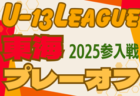 2024年度  東海U-13リーグ2025参入プレーオフ  静岡･岐阜･三重出場チーム掲載！例年2月開催  組み合わせ募集