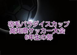 2024年度 第11回 宿毛パラダイスカップ高知県サッカー大会 6年生の部  例年2月開催！日程・組合せ募集中