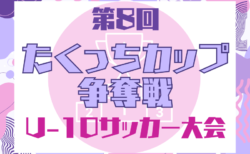 2024年度 第8回たくっちカップ争奪戦U-10サッカー大会（大阪）予選大会3/8判明分結果更新！決勝トーナメント3/29　玉川学園FC、吹田南FC、島本FC、高槻郡家FCなどが決勝T進出　引き続き未判明分の情報募集